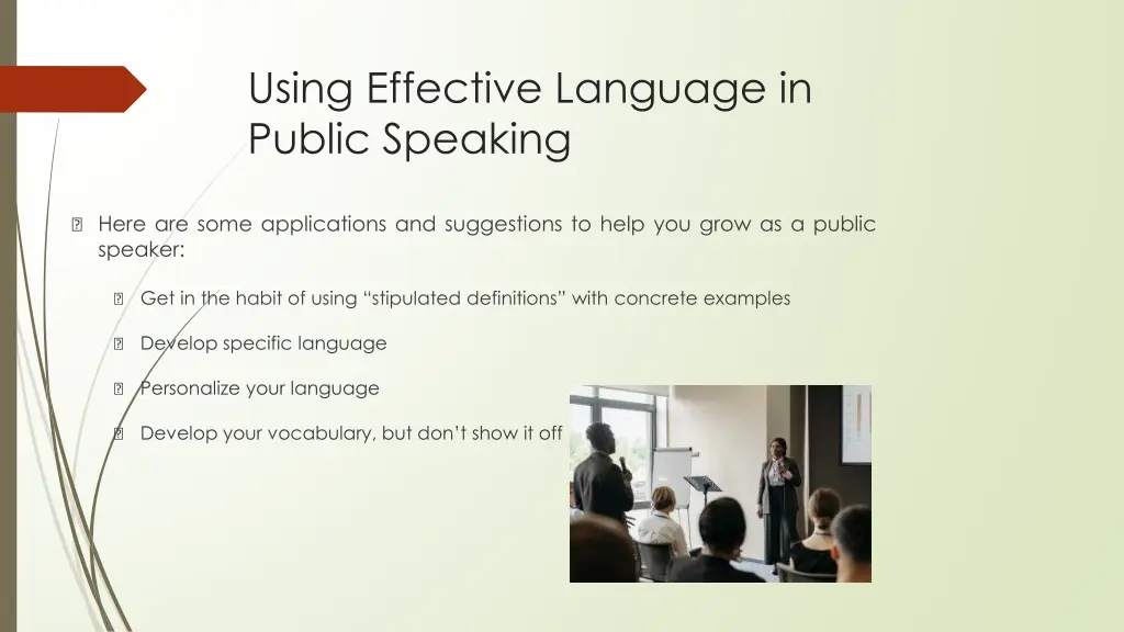using effective language in public speaking