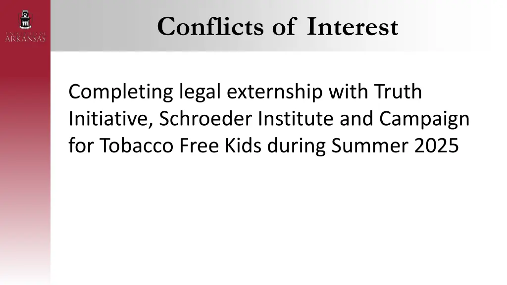 conflicts of interest