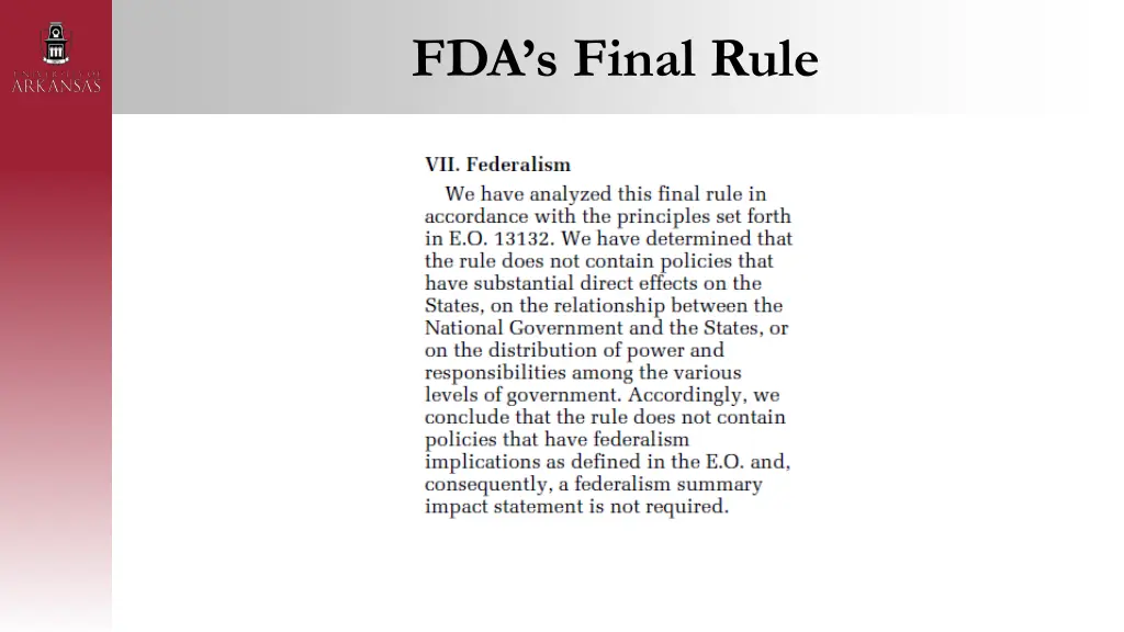 fda s final rule