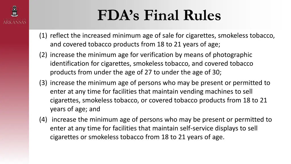 fda s final rules