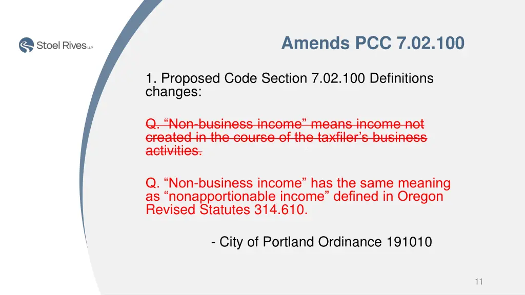 amends pcc 7 02 100
