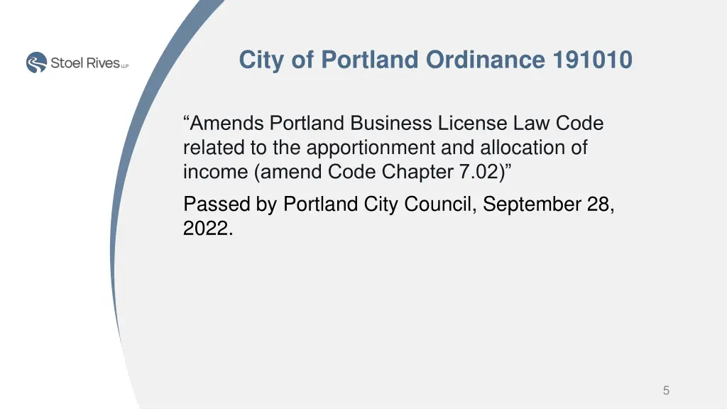 city of portland ordinance 191010