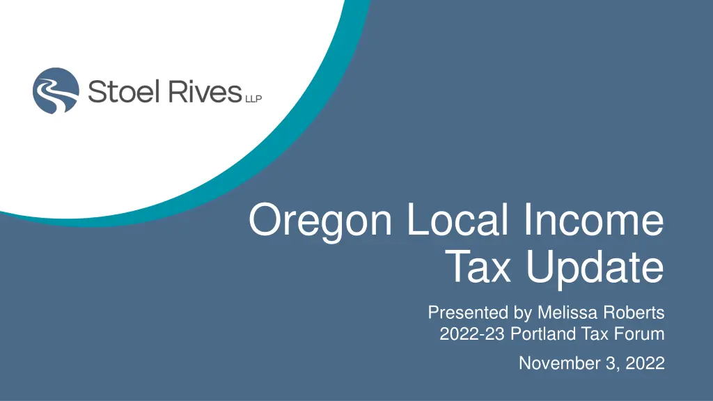 oregon local income tax update