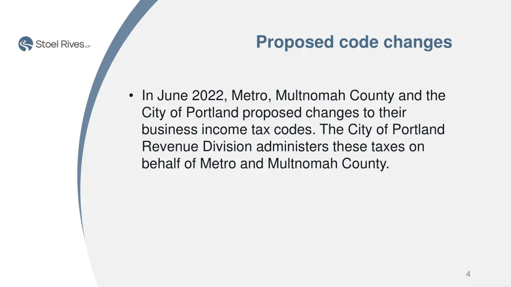 proposed code changes