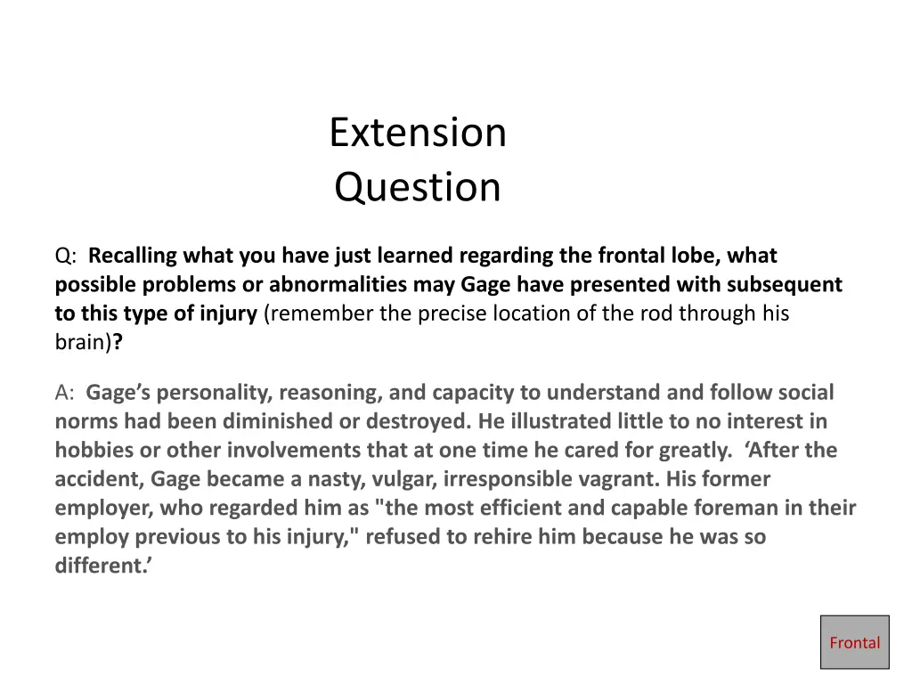 extension question