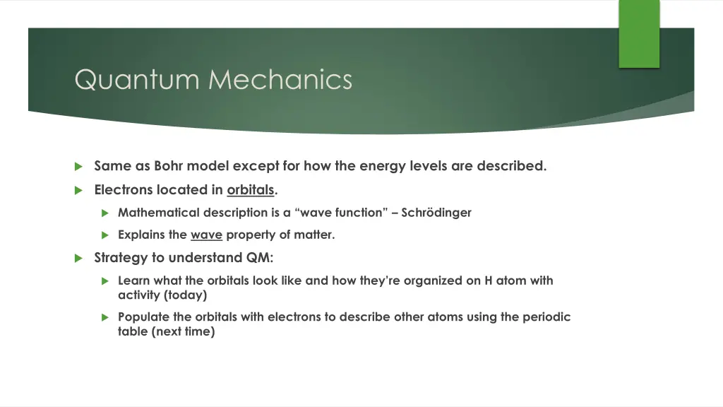 quantum mechanics