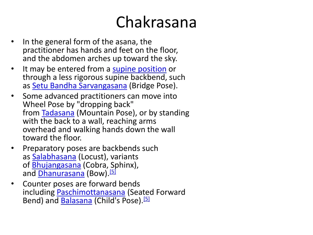 chakrasana