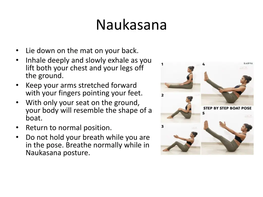 naukasana