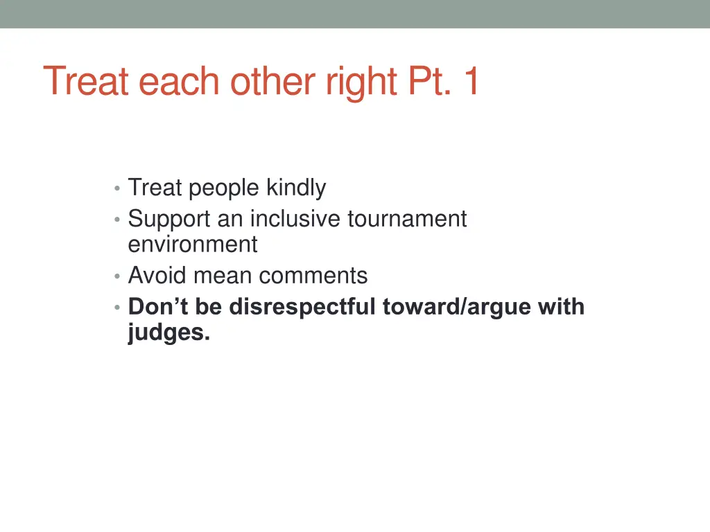 treat each other right pt 1