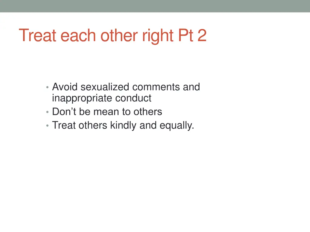 treat each other right pt 2