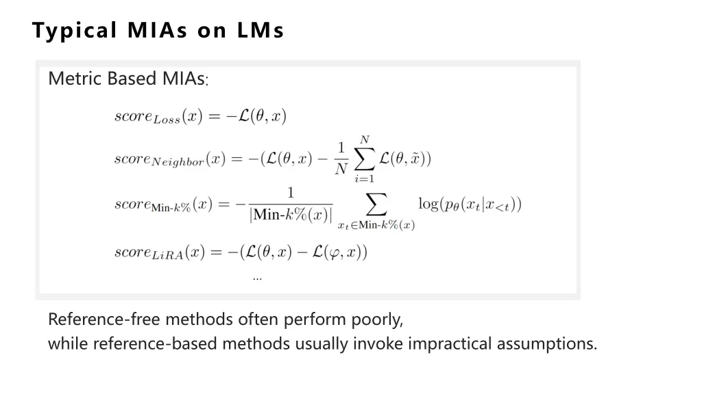 typical mias on lms