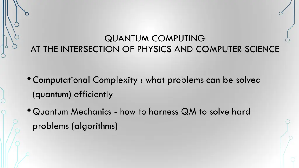 quantum computing