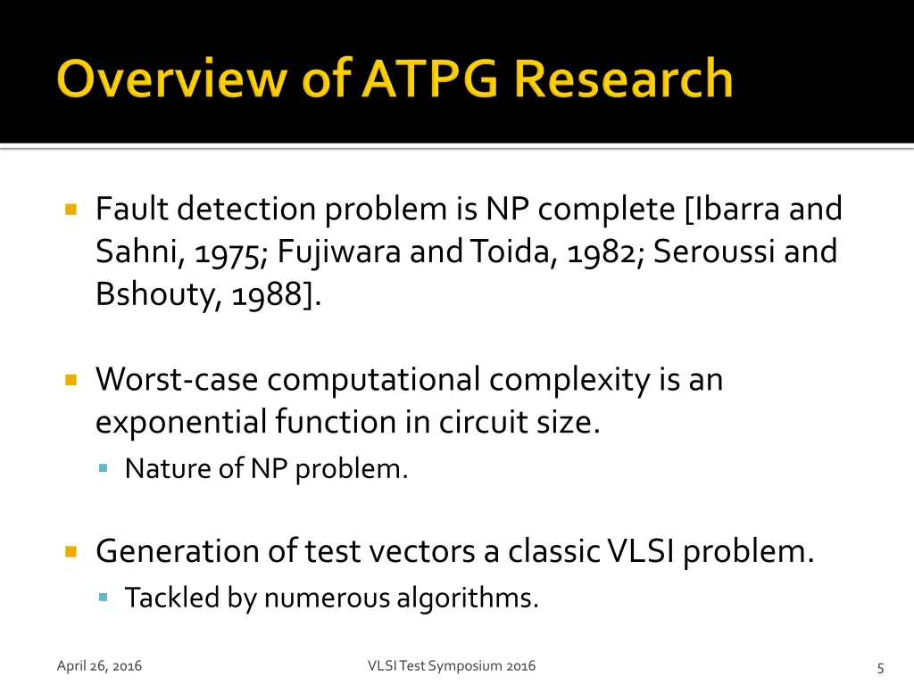 fault detection problem is np complete ibarra