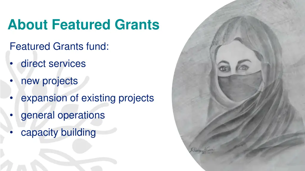 about featured grants