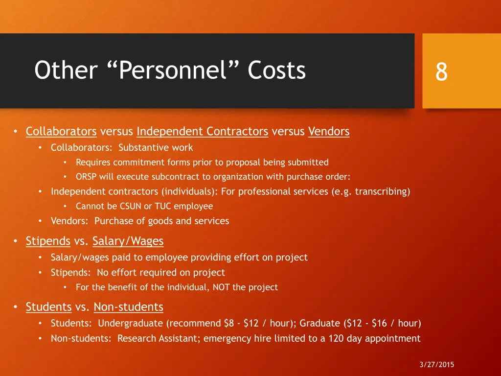 o ther personnel costs