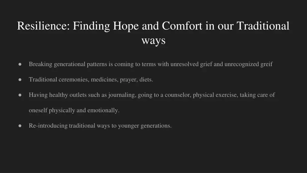 resilience finding hope and comfort