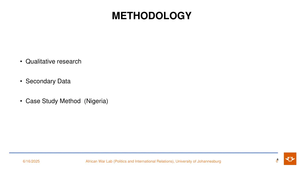 methodology