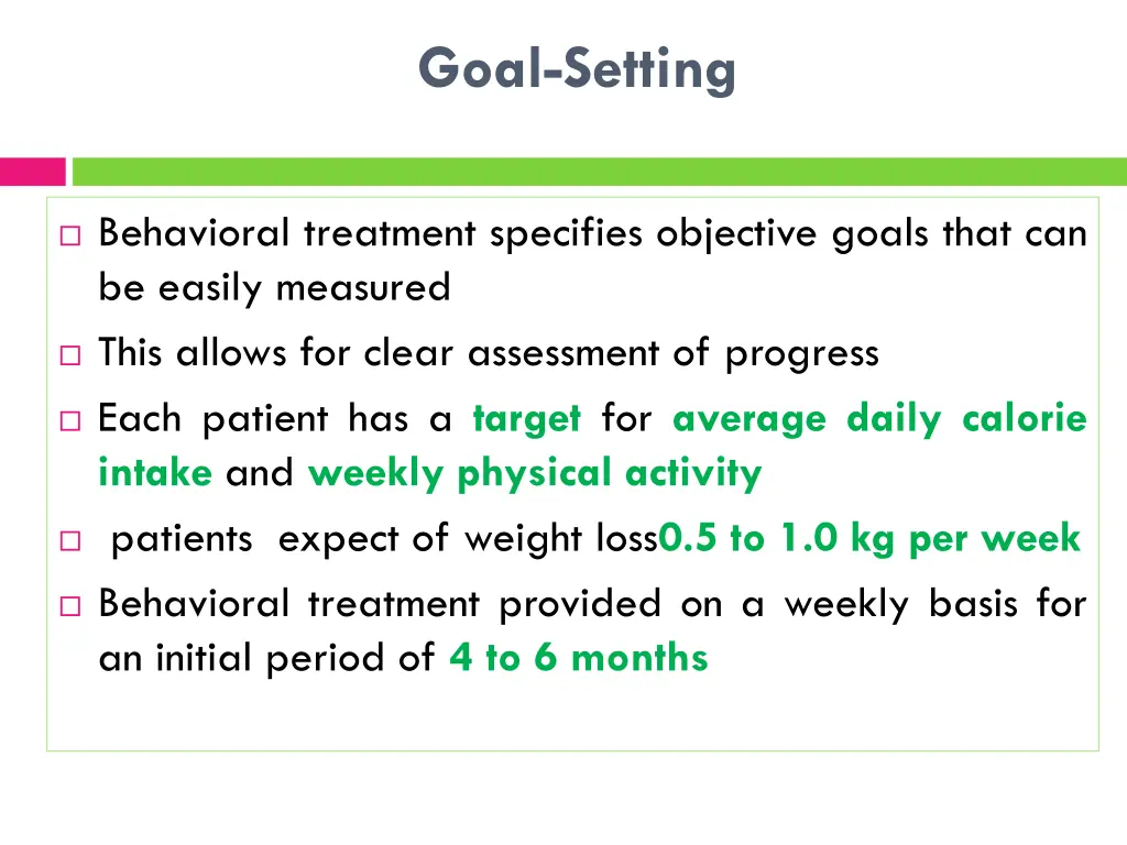 goal setting
