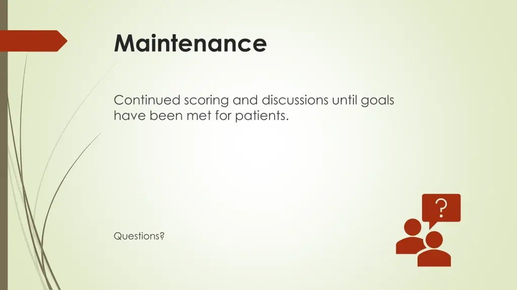 maintenance