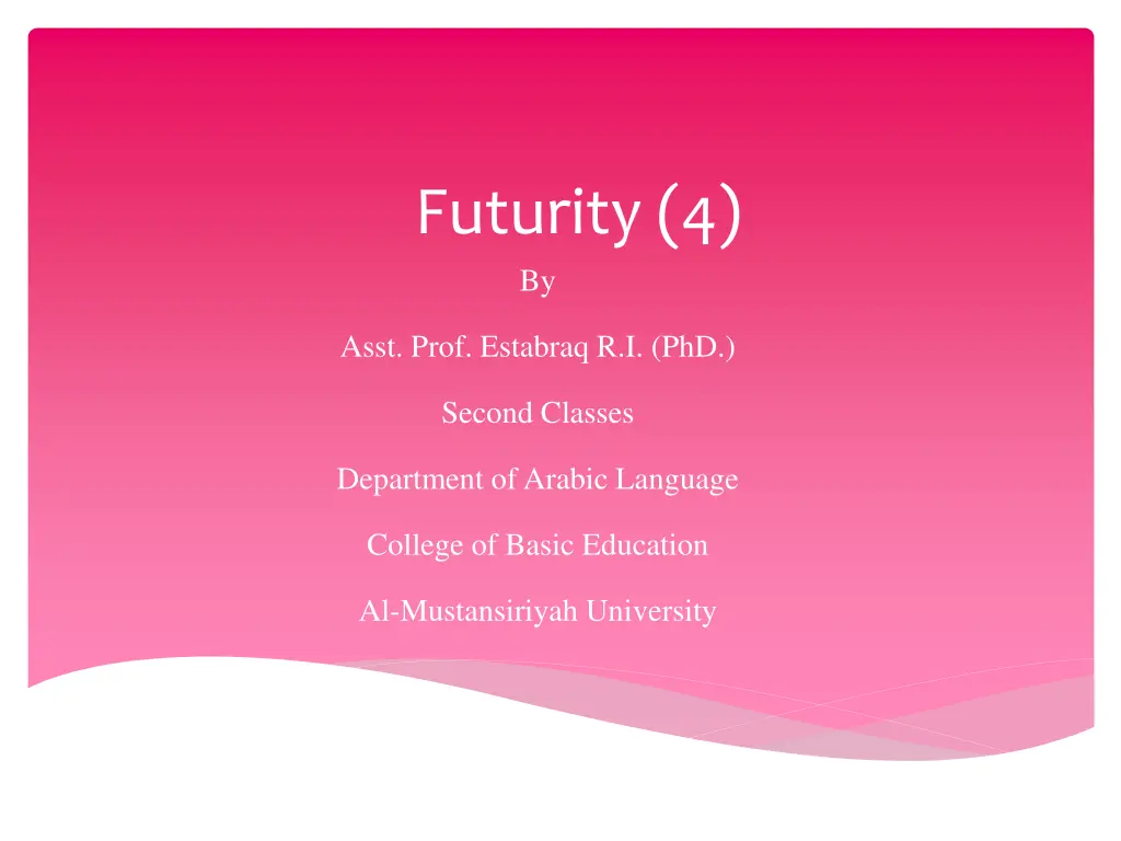 futurity 4 by