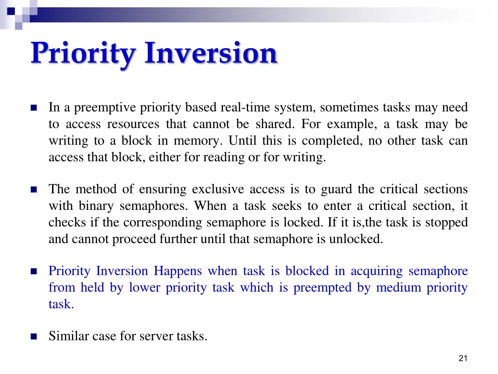 priority inversion