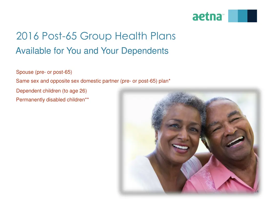 2016 post 65 group health plans available