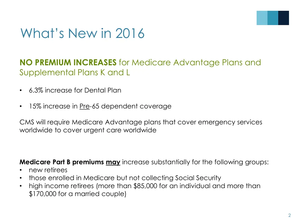 what s new in 2016
