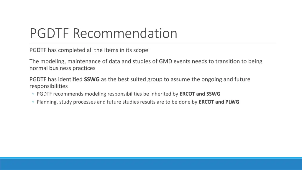 pgdtf recommendation
