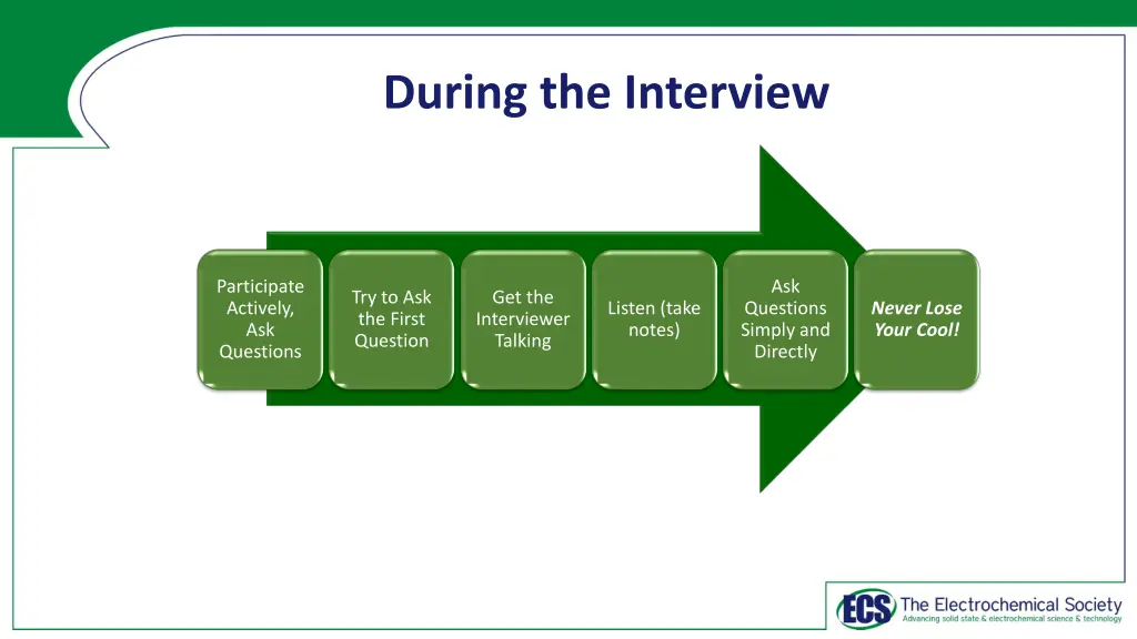 during the interview