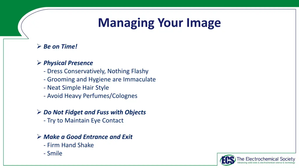 managing your image