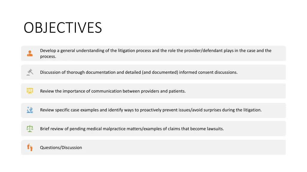 objectives