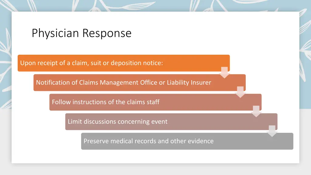 physician response