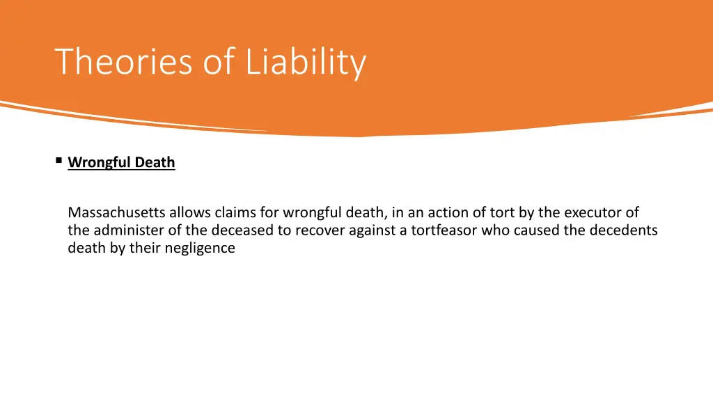 theories of liability 2