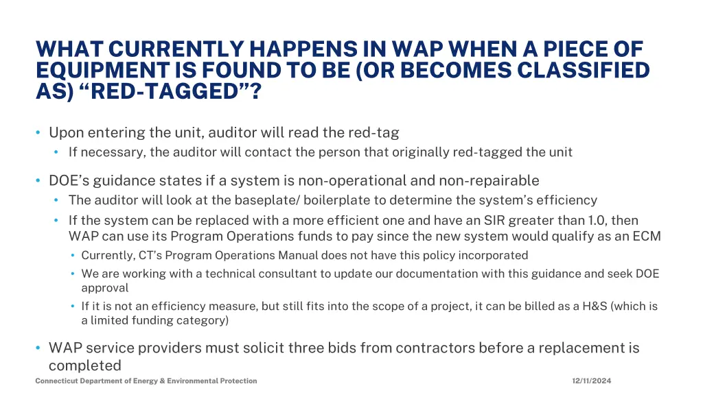 what currently happens in wap when a piece