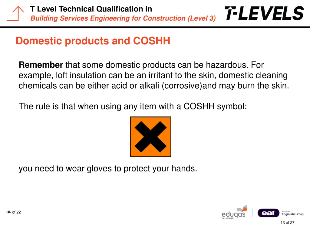 t level technical qualification in building 12