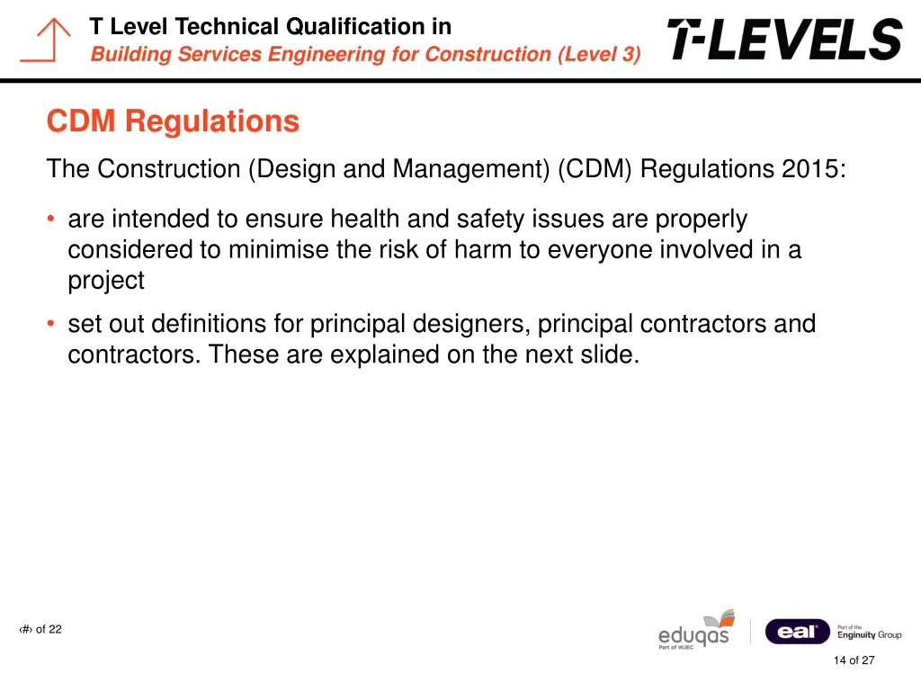 t level technical qualification in building 13