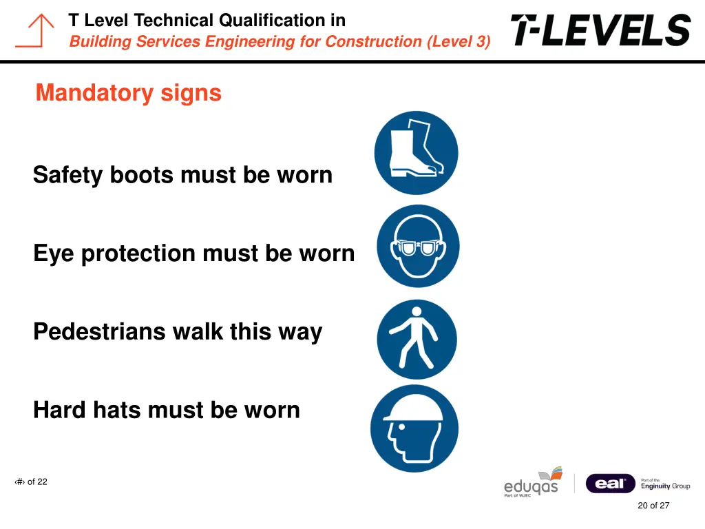 t level technical qualification in building 19