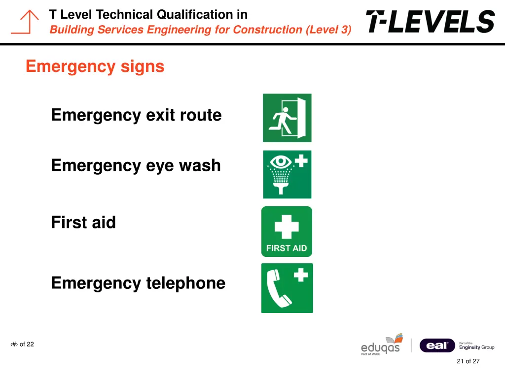 t level technical qualification in building 20