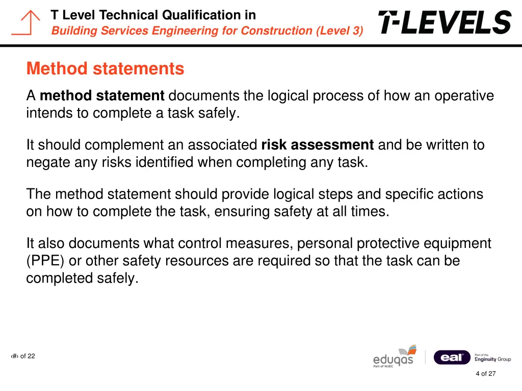 t level technical qualification in building 3