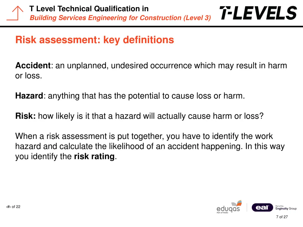 t level technical qualification in building 6