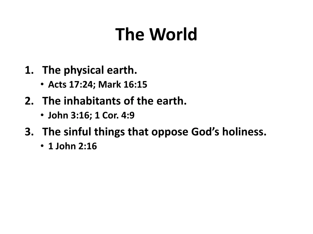 the world 1