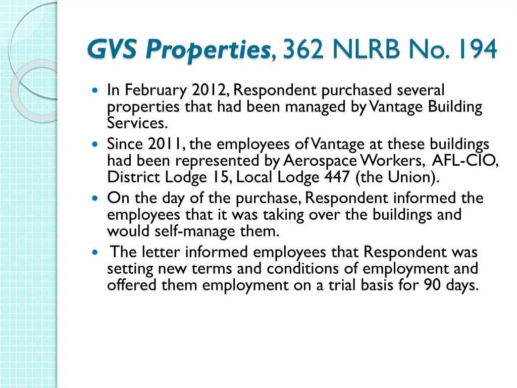 gvs properties 362 nlrb no 194 1