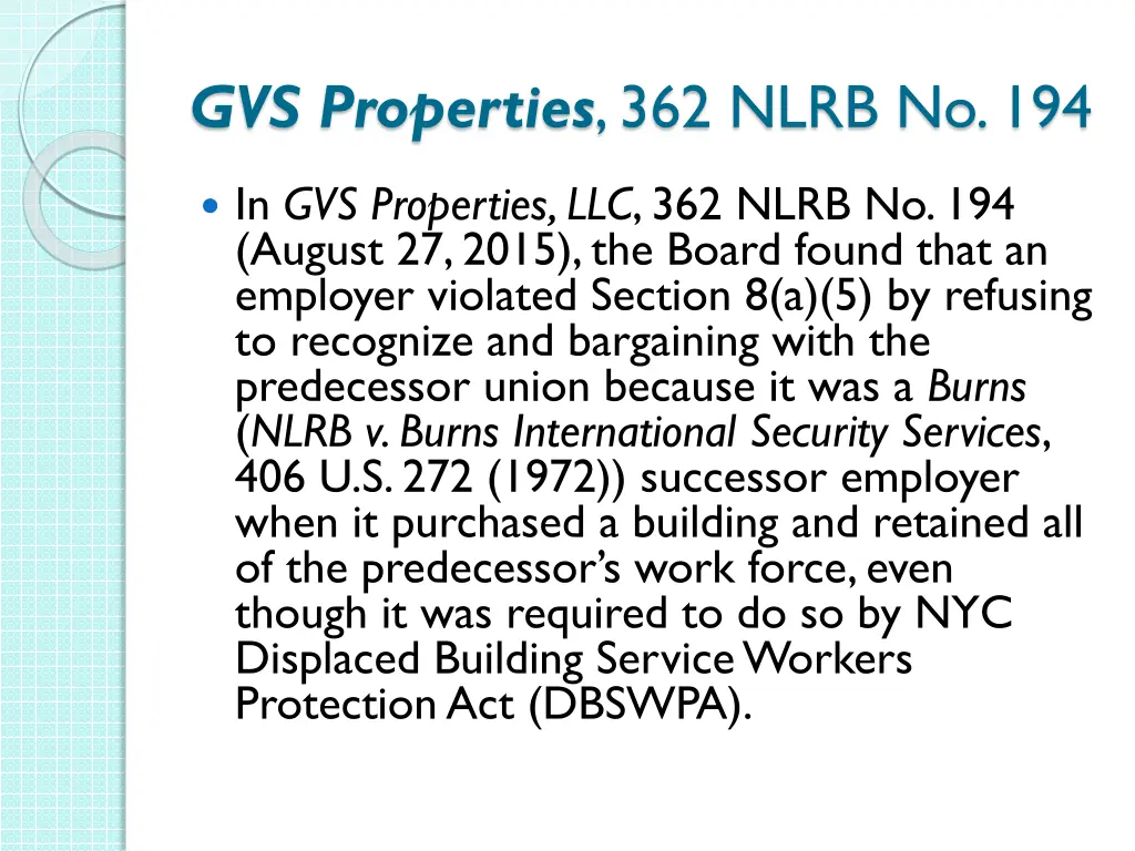 gvs properties 362 nlrb no 194