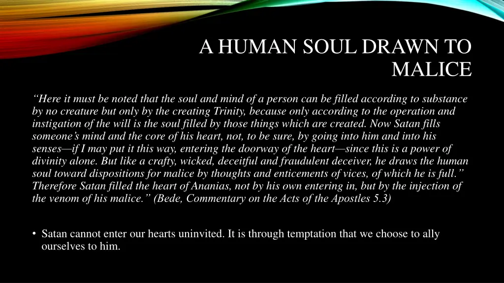 a human soul drawn to