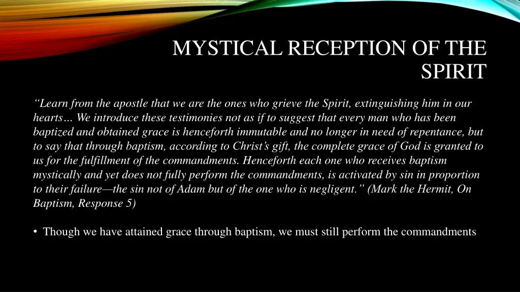 mystical reception of the