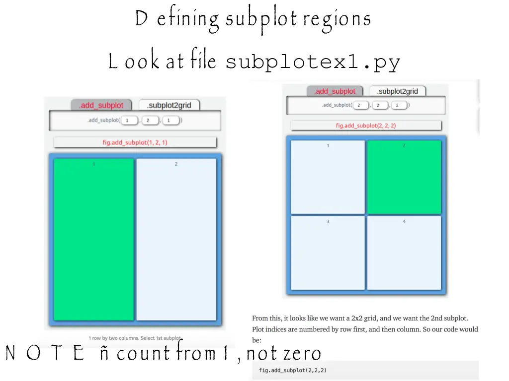 d efining subplot regions l ook at file 1