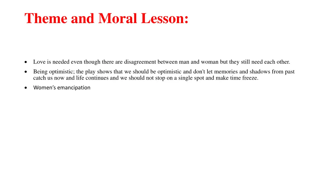 theme and moral lesson