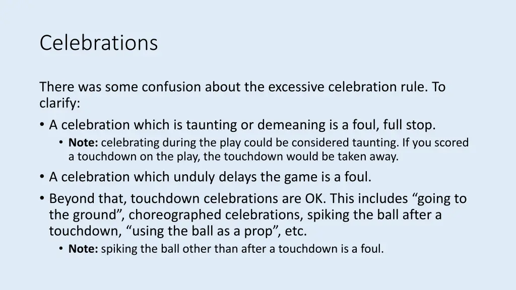 celebrations