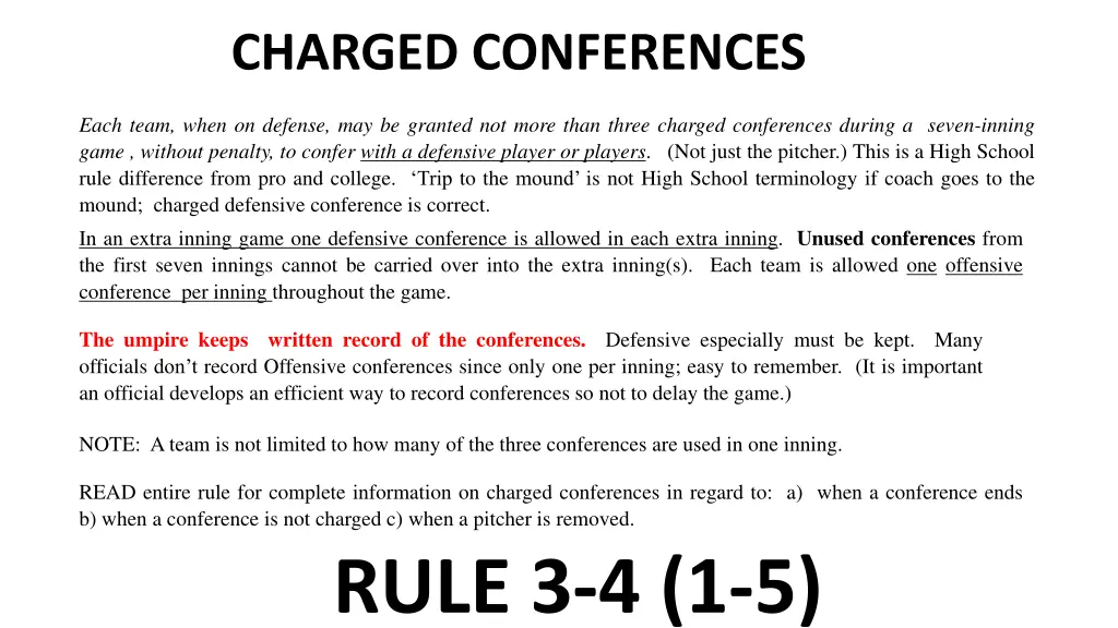 charged conferences