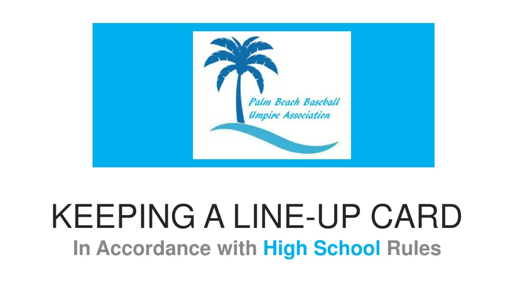 keeping a line up card in accordance with high